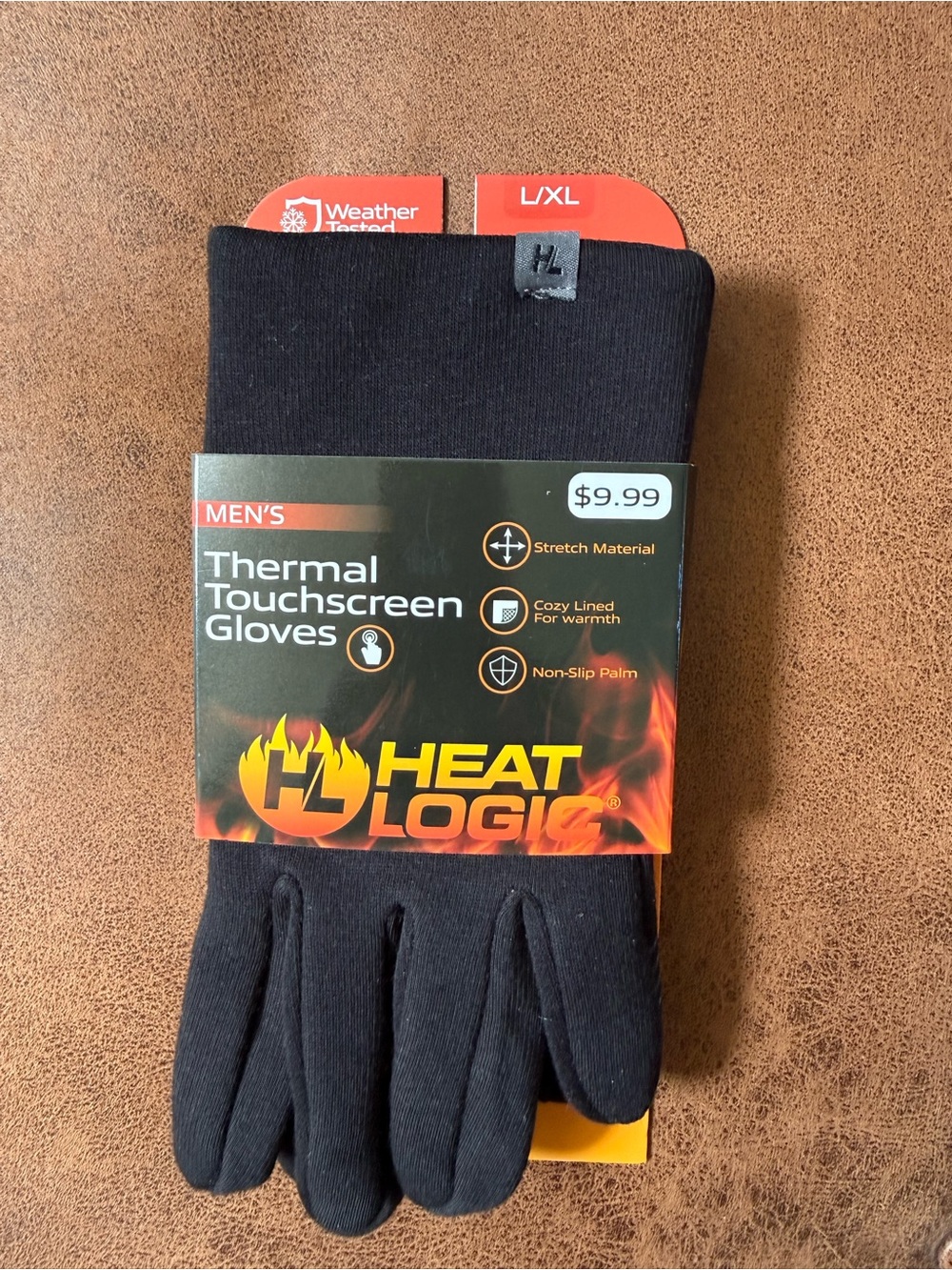 Men’s Thermal Touchscreen Gloves - Black (L/XL)